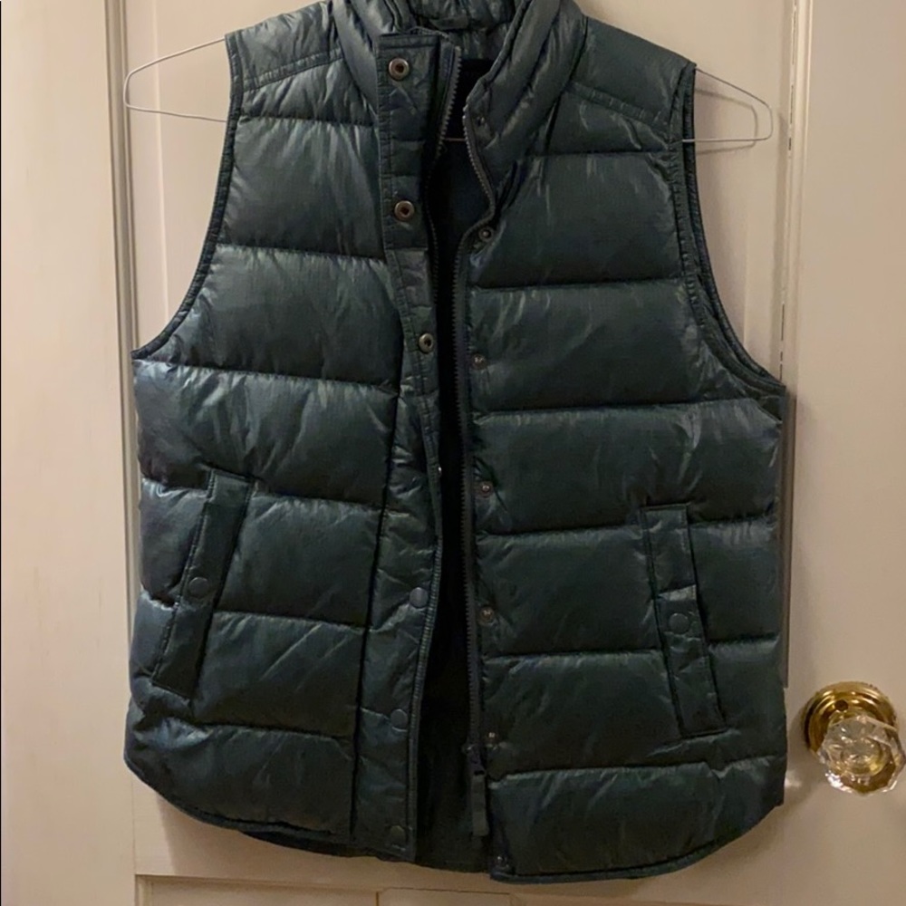 Green puffy vest